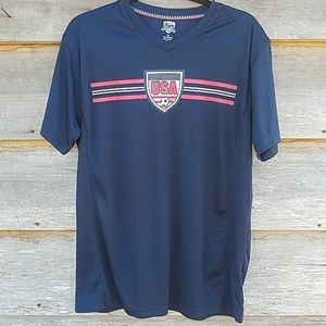 Striker Soccer 10 USA Navy Shirt Size Large